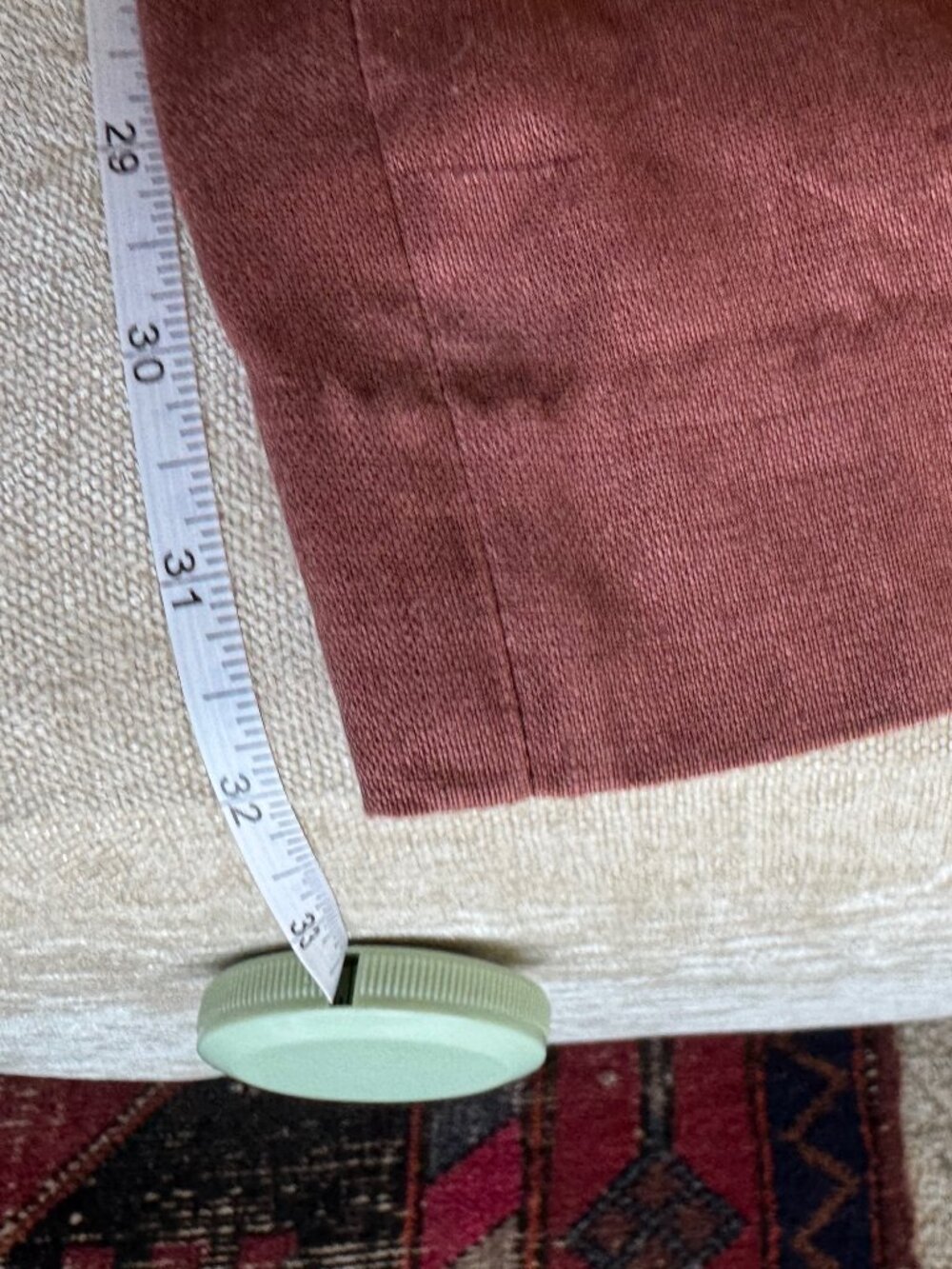 Zara Rust Linen Wide Leg Trouser Pants - Picture 4 of 4